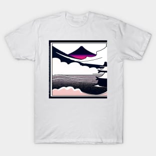 Mount Fuji flooded amidst clouds. T-Shirt